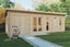 CABIN CO - LIAM CABIN + STORAGE SHED / 22m2 / 7.75M X 3M / 44MM WALLS / MONO Carousel 3