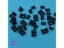 100 Pieces Black Cable Tie Bases 4mm (M4) Screw Cable Tie Mounts Cable Tie Carousel 6