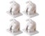 4Pcs Adjustable Rod Bracket Holders Wall Curtain Hanging Clip Towel Hook Carousel 1