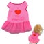 Dog Rose Red Gauze Skirt Pet Spring And Summer Clothing Back i Love My Mommy P Carousel 1