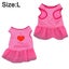 Dog Rose Red Gauze Skirt Pet Spring And Summer Clothing Back i Love My Mommy P Carousel 2