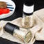 Deluxe Salt And Pepper Grinder Set Of 2 Refillable With Adjustable Coarseness Carousel 4