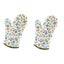 Oven Gloves Extremely Heat-resistant Oven Gloves Anti-slip Flower Motifs Oven Carousel 3