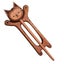 Cute Wooden Animal Print Brooch Sweater Clip Scarf Pin Shawl Hat Pin Ornament Carousel 5