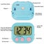 Teacher's Digital Timer 6 Pack Of Small Timers For Kids Magnetic Back Big Lcd Carousel 3