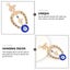 Blue Keychain Evil Eye Horseshoe Decor Protection Amulet Evil Eye Home Protect Carousel 3