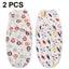 Set Of 2 Adjustable Baby Swaddle Blankets 3-6 Months Soft Organic Cotton Carousel 1