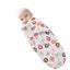 Set Of 2 Adjustable Baby Swaddle Blankets 3-6 Months Soft Organic Cotton Carousel 4