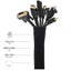 Cable Management Sleeve Zipper Wrap Wire Hider Cover Carousel 4