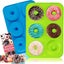 Donut Pan 2pcs 100% Nonstick Silicone Donut Mold For 6 Full-size Donuts Bpa Fr Carousel 2