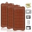 3pcs Silicone Chocolate Candy Molds Waffle 24 Grids Bpa Free Reusable 100% Sil Carousel 1