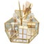 Makeup Organizer Tray Gold Beauty Organizer For Jewelry Brushes And Cosmetics Carousel 1