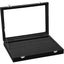 Length 35cm Width 24cm Height 4.5cm Black Leather Stud Earrings Jewelry Box Carousel 3