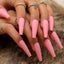 Pink Coffin False Nails - Matte Extra Long Press On Nails - Acrylic Full Cover Carousel 1