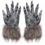 1 Pair Wolf Gloves Halloween Decor Mask Animal Mask Set Werewolf Masquerade Wo Carousel 1