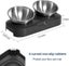Tilted Cat Food Bowls Stainless Steel Elevated Stand 15 Slanted Raised Small D Carousel 3