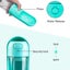 Dog Water Bottle With Filter Portable 2in1 Dog Water Bottle Cup With Food Cont Carousel 3