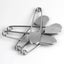 2 Pcs Stainless Steel Safety Pins Largesilver Xl Safety Pins 12.8cm Carousel 4