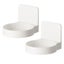 Set Of Bathroom Supports 2 Pieces White Carousel 1