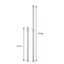 5 Pcs Tension Rods Cupboard Bars Tensions Rod Curtain Rod 15.7 To 27.5approx. Carousel 1