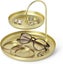 Attractive Jewelry Storage Large Double Jewelry Tray With Matte Brass Finish Carousel 1