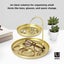 Attractive Jewelry Storage Large Double Jewelry Tray With Matte Brass Finish Carousel 3