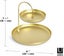 Attractive Jewelry Storage Large Double Jewelry Tray With Matte Brass Finish Carousel 4