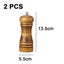 Salt And Pepper Grinder Mill Spice Shaker Solid Wood With Adjustable Ceramic Gr Carousel 2
