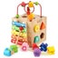 Wooden Activity Cube 5-in-1 Wooden Activity Table For Kids And Babies Educatio Carousel 1