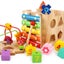 Wooden Activity Cube 5-in-1 Wooden Activity Table For Kids And Babies Educatio Carousel 2