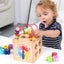 Wooden Activity Cube 5-in-1 Wooden Activity Table For Kids And Babies Educatio Carousel 5