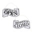 1 Pc Open And Closed Sign Hanging Double-sided Vintage European Style Door Orn Carousel 1