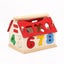 Wooden Building Block Houses Toy Geometry Box Pairing House Digit Number Carousel 4