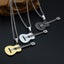 Guitar Necklace Musical Necklace Pendant Stainless Steel Jewellery Multi-color Carousel 2