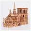 3d Notre Dame Cathedral Model Kit Movable Large Challenge Brain Teaser Puzzle Carousel 3