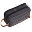 Mens Travel Toiletry Bag Canvas Leather Cosmetic Makeup Organizer Shaving Kits Carousel 1