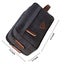 Mens Travel Toiletry Bag Canvas Leather Cosmetic Makeup Organizer Shaving Kits Carousel 2