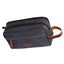 Mens Travel Toiletry Bag Canvas Leather Cosmetic Makeup Organizer Shaving Kits Carousel 4
