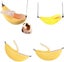 Banana Hamster Bed House Cozy Hammock For Small Animals Sugar Glider Hamster A Carousel 2
