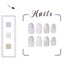 Press On Nails Glossy White Fake Nails Snowflake Full Cover Acrylic Nail Chris Carousel 3