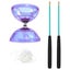 1 Set Kid's Diabolo Plaything Chinese Yo-yo Juggling Toy For Fitness purple Carousel 1