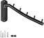 Folding Wall Mounted Clothes Hanger Rack - Stainless Steel Coat Hook With Swing Carousel 4