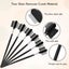 Eyelash Brush Steel Needle Eyebrow Comb Silver 6pcs Carousel 4