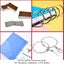 Metal Shower Curtain Ring 20 Pcs Silver Drape Ring Buckles 50mm Carousel 2