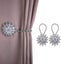 2 Packs Crystal Curtain Magnetic Tieback Flower Curtain Clips Buckle With Stre Carousel 3