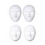 White Blank Diy Paper Mask For Dance Party Festival Performance Carousel 1