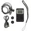 1pc Mini Fm Am Stereo Radio Portable Radio Am Fm Transistor Radio black Carousel 2