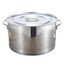 1pc Stainless Steel Soup Pot Thick Water Bucket Rice Porridge Bucket With Lid Carousel 2