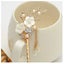 2 Pcs Rhinestone Pearl Flower Hair Stick Chinese Hair Chopsticks Vintage Tasse Carousel 5