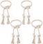 4-piece Natural Cotton Curtain Tiebacks Decorative Rope Holdbacks Carousel 1